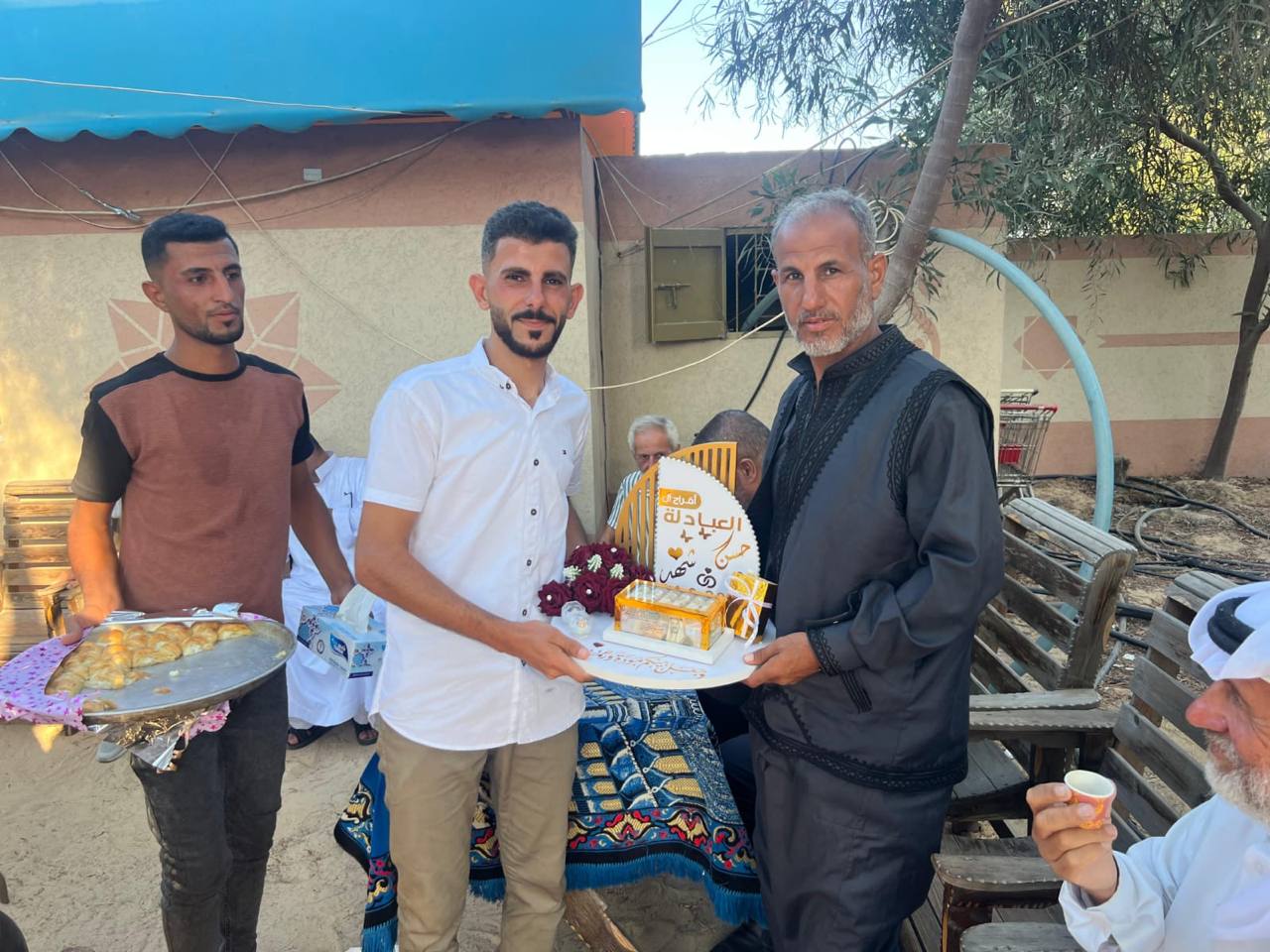 الاستاذ خليل حمادة خليل الجبور في عقد قران كريمته شهد